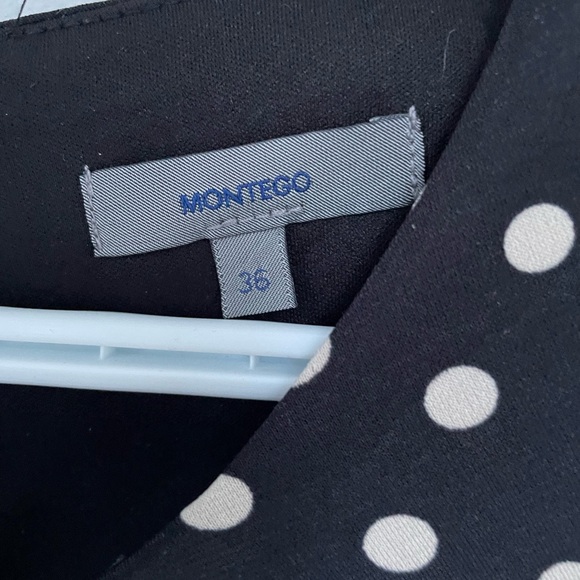 European stretch flowy polka dot dress - Picture 4 of 5